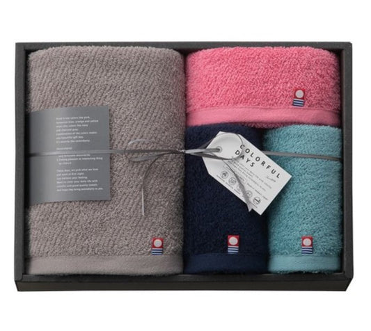 IMABARI - COLORFUL DAYS Towel - Gift Box Set of 4