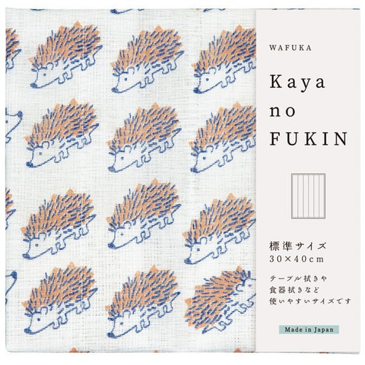 WAFUKA Hedgehog Kaya Cloth Kitchen Towel, 30x40cm