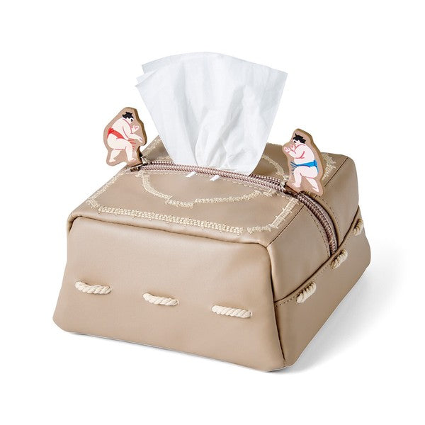 FELISSIMO Sumo Wrestler Pouch/ Tissue Case