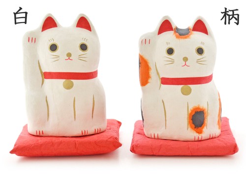 Matryoshka Style Washi Paper Maneki Neko - Set of 5 Sizes (4 Colors)