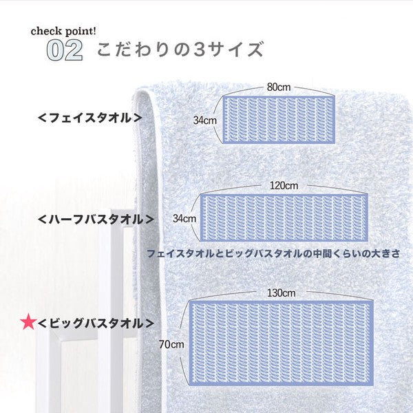 IMABARI Fluffy Bath Towel