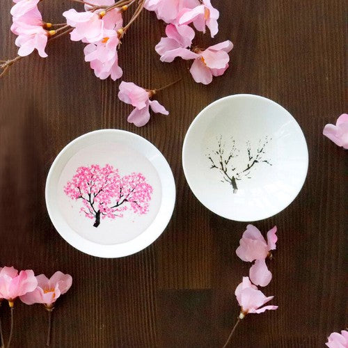 SAKURA COLOR-CHANGING SAKE CUP [Set of 2] 🍶