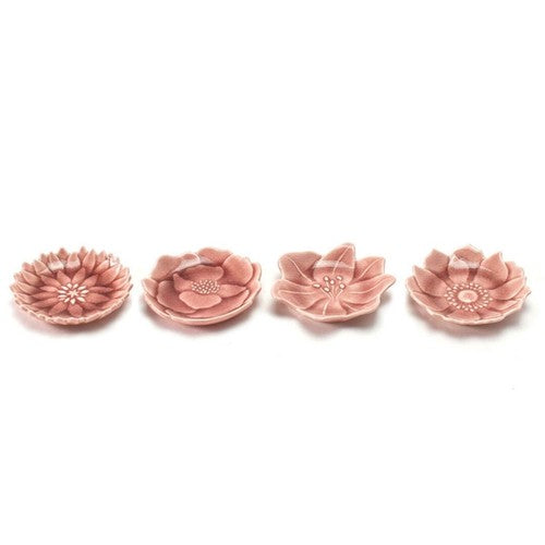 KATACHI Flower Seto Ware Small Plate - Gift Set of 4