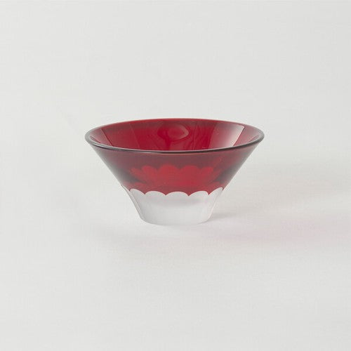 Fuji Edo Kiriko Sake Cup - Red