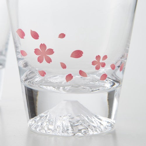 MARUMO TAKAGI Sakura x Fuji Color-changing Rock Glass, 270ml