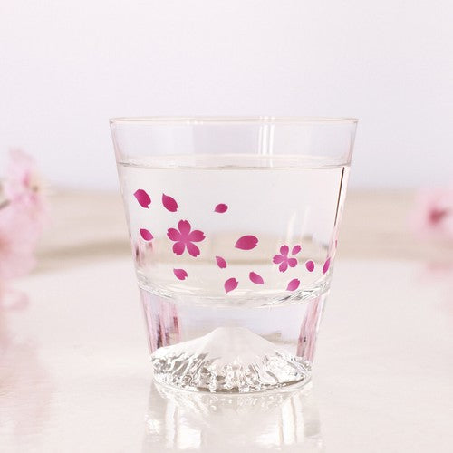 MARUMO TAKAGI Sakura x Fuji Color-changing Rock Glass, 270ml