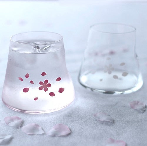 CHERRY BLOSSOM/ SAKURA COLOR-CHANGING EDO GLASS CUP 🍶