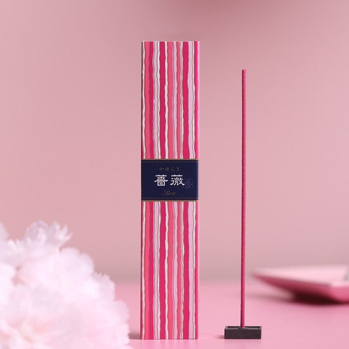 KAYURAGI Incense Sticks, 40 Pcs - Roses