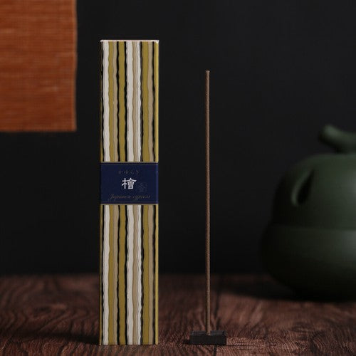 KAYURAGI Incense Sticks, 40 Pcs - Japanese Cypress