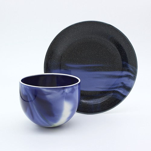 PLANET20 Mino Ware Cup & Sauce Plate - Blue Earth