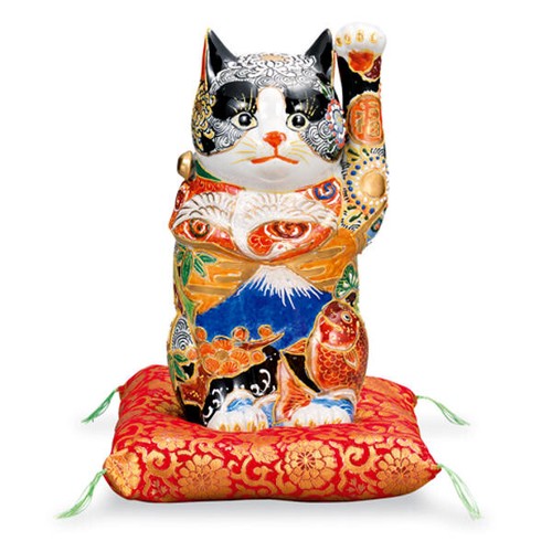 KUTANI WARE JAPANESE LUCKY CAT 🐈