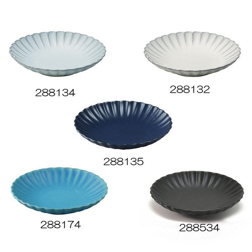 Flower Seto Ware Round Plate - 16cm (5 Colors)