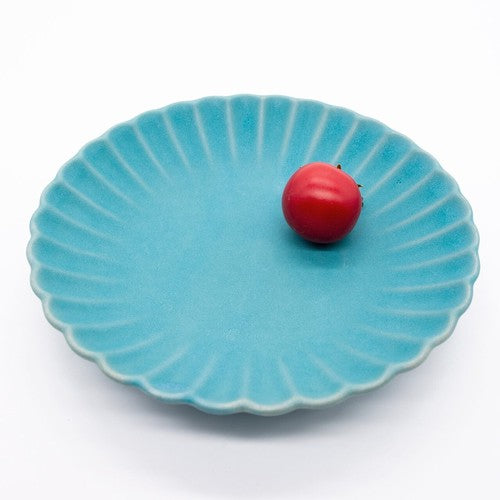 Flower Seto Ware Round Plate - 16cm (5 Colors)